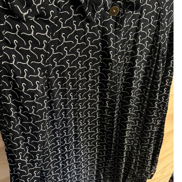 Women's Diane Von Furstenberg Silk Dress 10 Button Designer Luxury - Picture 4 of 5